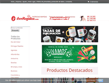 Tablet Screenshot of iberregalos.com